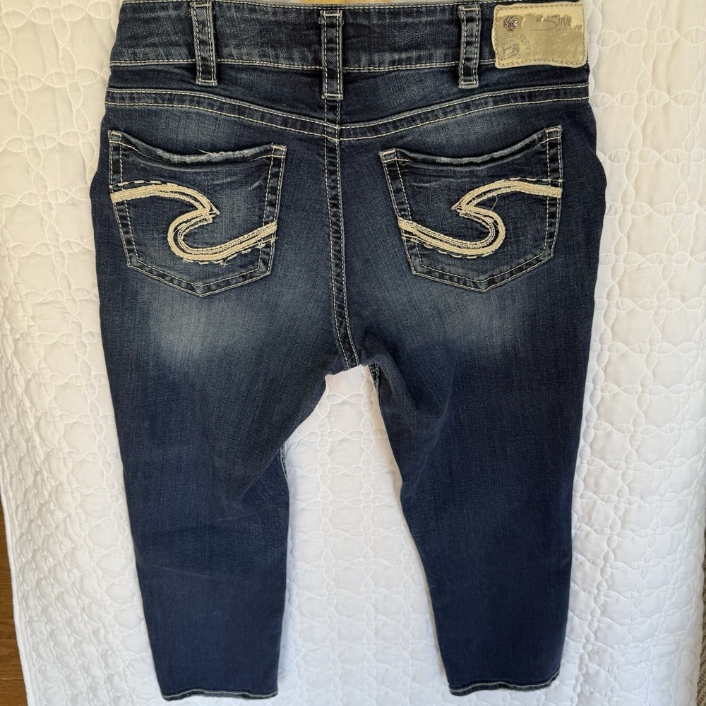 Silver Brand Jeans women's Suki W30 L22 1/2‎ Embroidered details - Picture 7 of 16